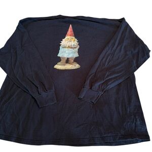 Travelocity Roaming Gnome Long Sleeve Logo Shirt Mens 3XL XXXL Cotton RARE 2005